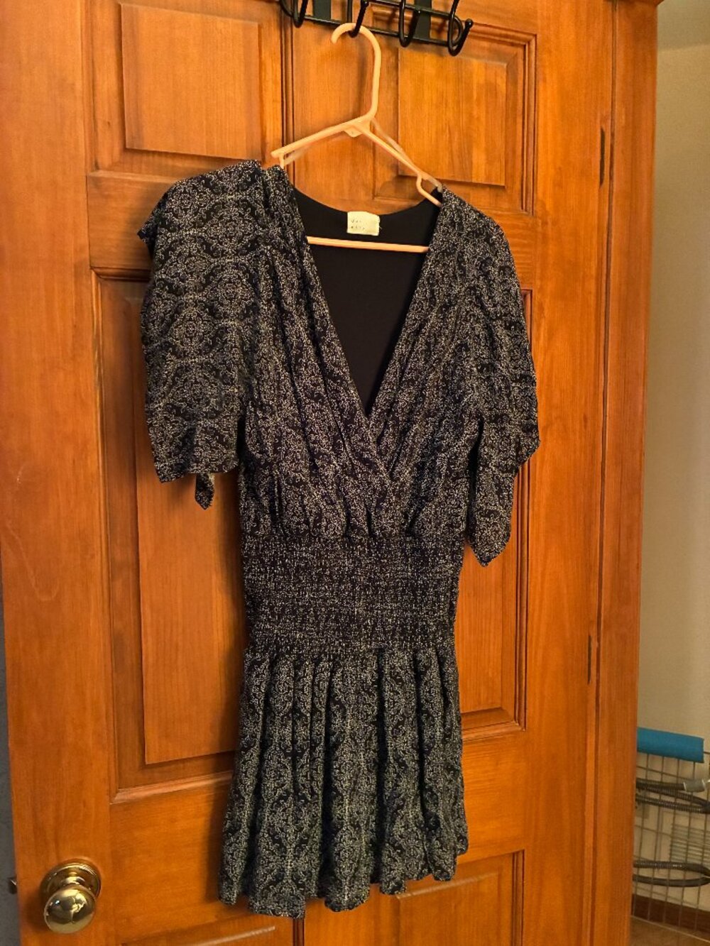 Dee Elle Mini Dress in Black/White, Size M